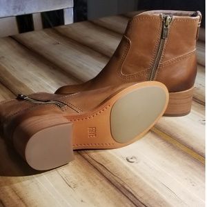 frye claire bootie cognac